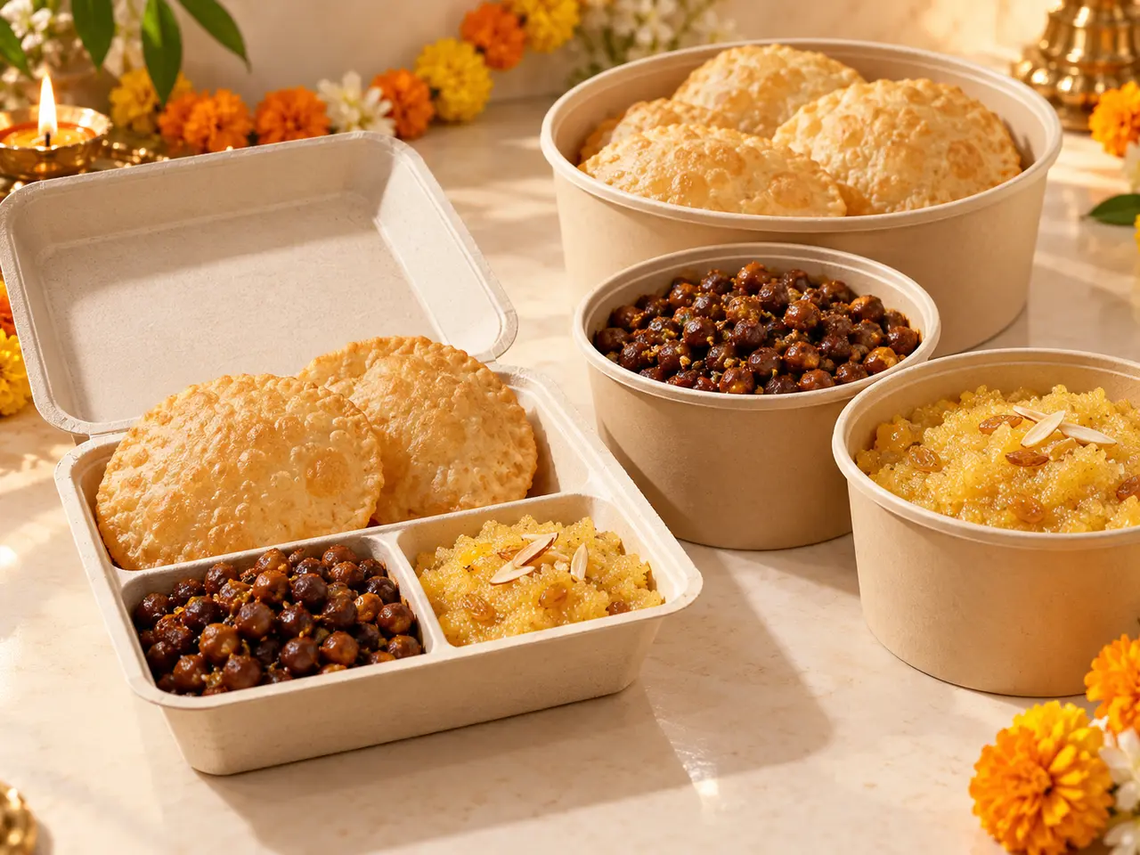 Ashtami Prasad individual and family pickup packs